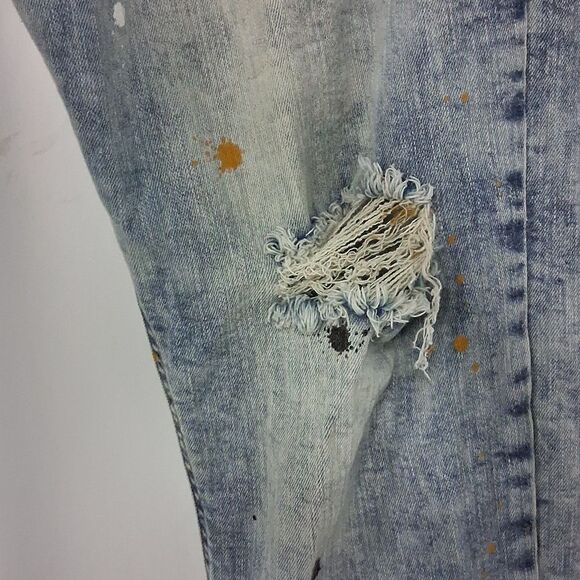 EVOLUTION IN DESIGN MEN DENIM DISTRESSED JEANS FTL-05-100 - Picture 7 of 8